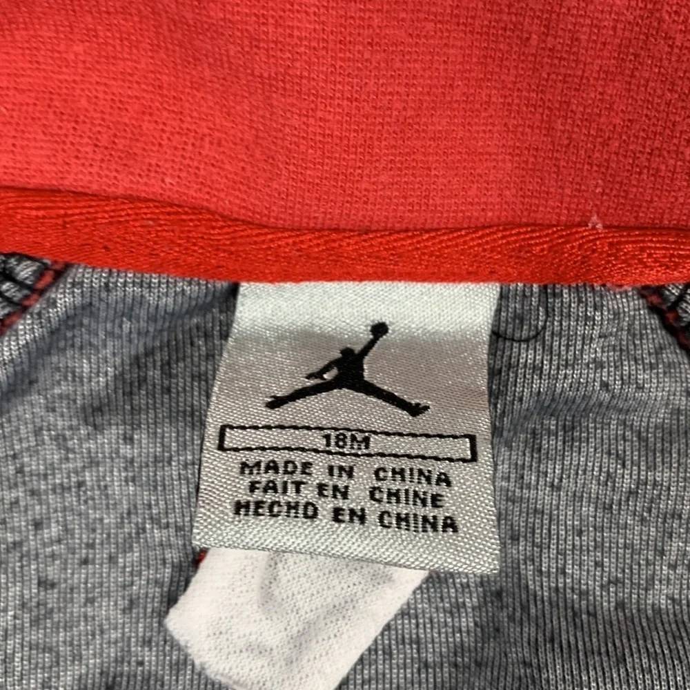 Nike Air Jordan Toddler Velour Zip up sweatshirt